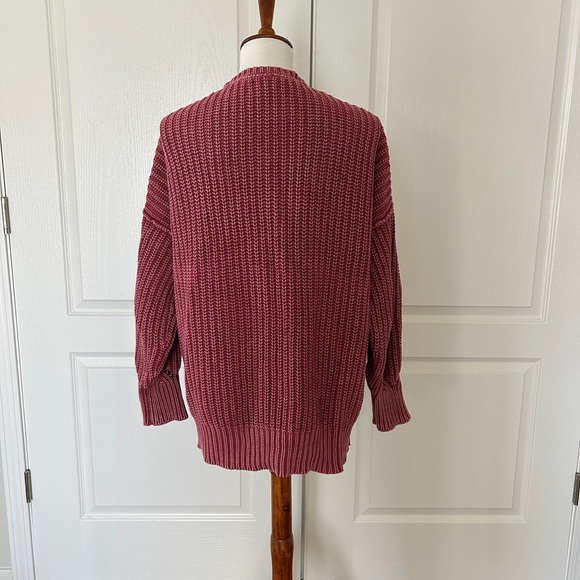 Sundance Dumont Acid Wash Chunky Knit Cardigan - Picture 3 of 4